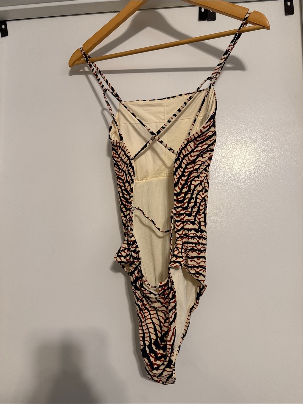 Radio Fiji Striped Neutral One-Piece Swimsuit - Beige & Black - Picture 2 of 3